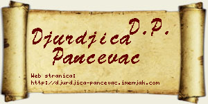 Đurđica Pančevac vizit kartica